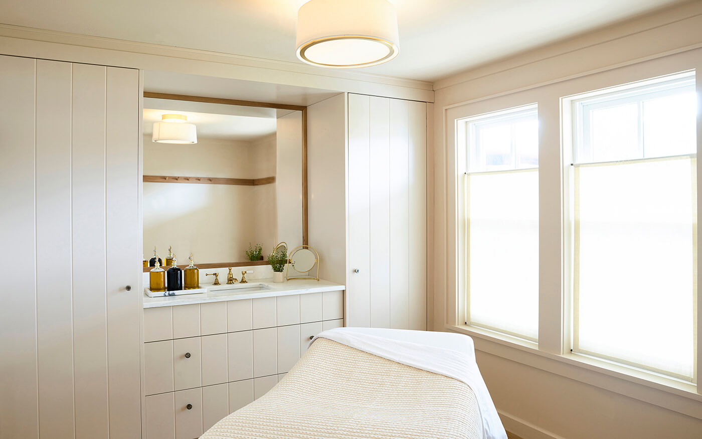 Facial treatment room at WIllowbrook Spa